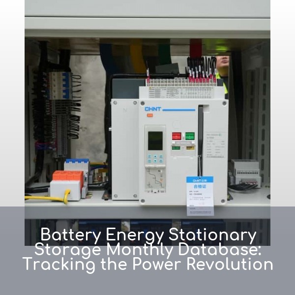 Battery Energy Stationary Storage Monthly Database: Tracking the Power Revolution